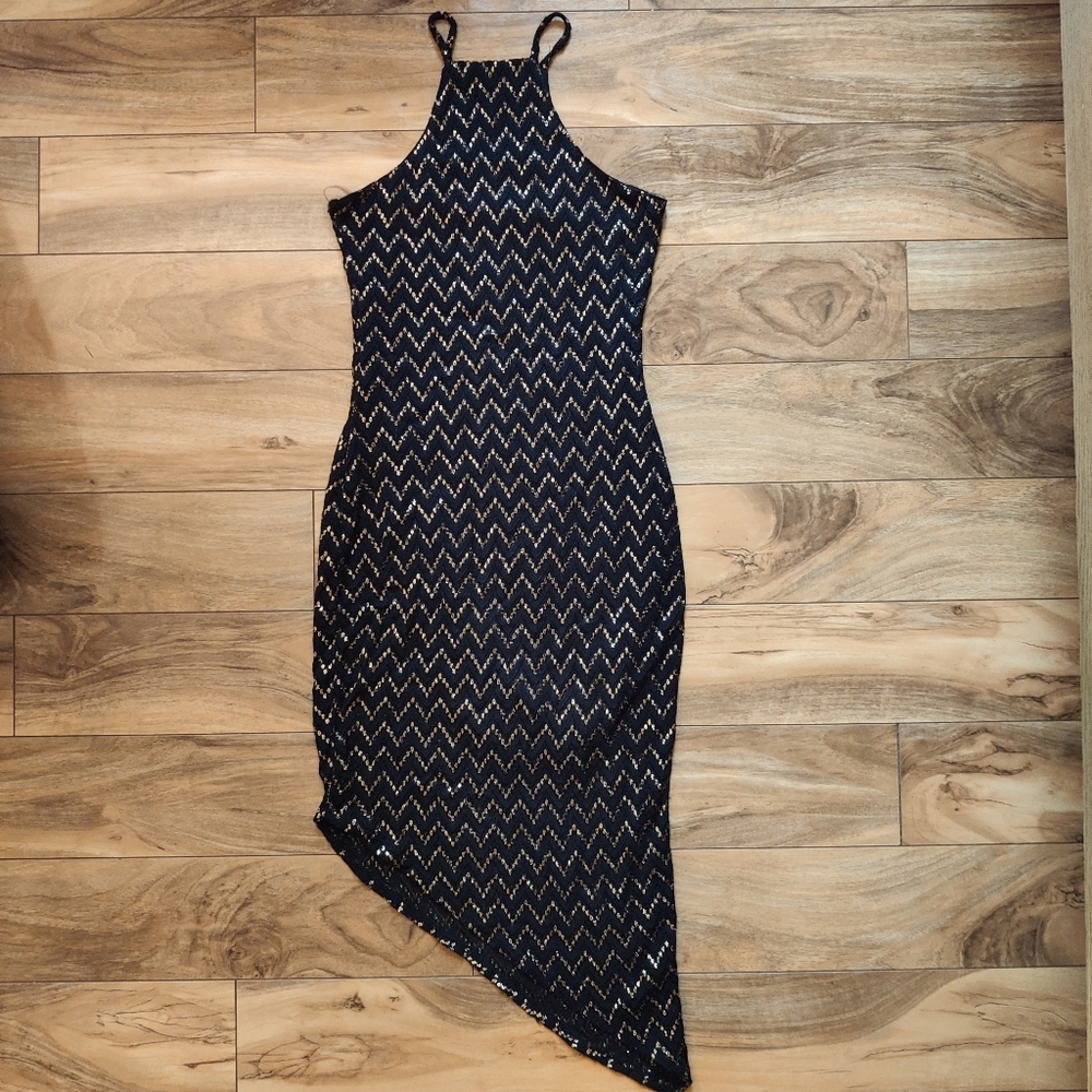 Black and Gold Dress